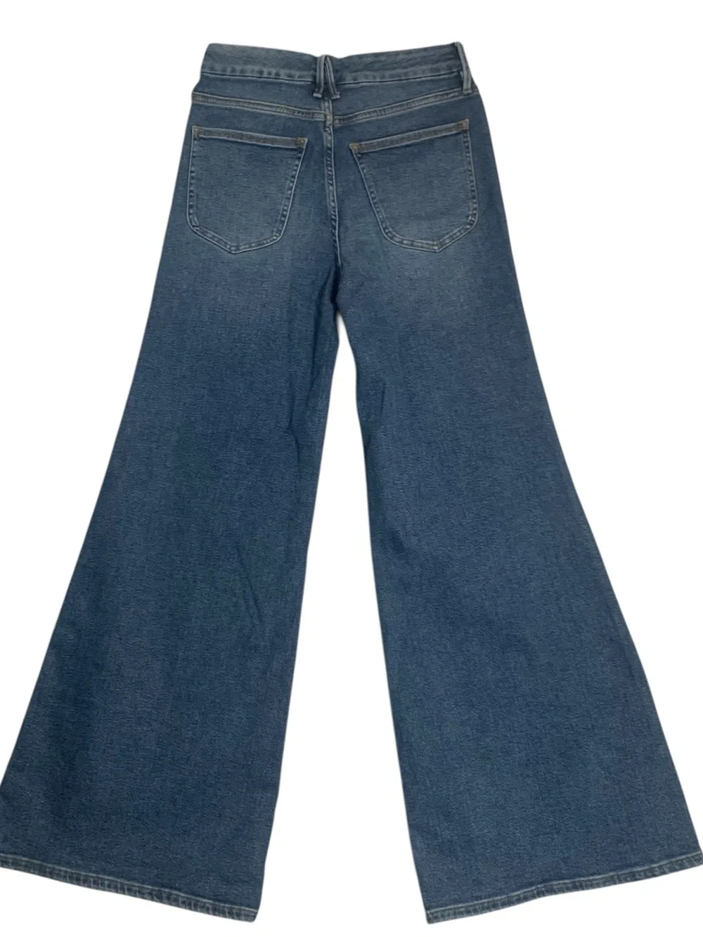 Good American Indigo Wide-Leg High-Rise Jeans Ladies size 6 Retro - Picture 2 of 7